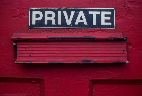 Privacy Ethics - private signage door