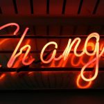 Innovation Impact - Change neon light signage