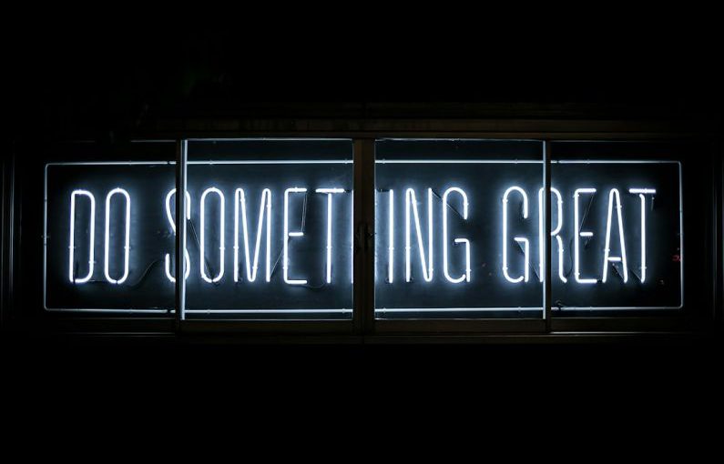 Digital Outreach - Do Something Great neon sign