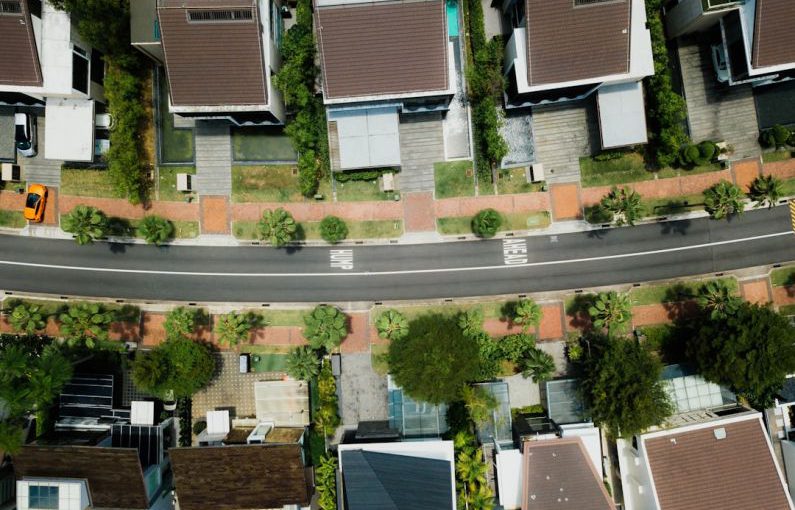 Neighborhood Revitalization - aerial photo of brown roof houses