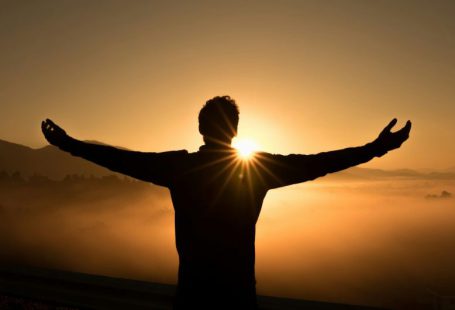 Eco Success - silhouette photo of man on cliff during sunset