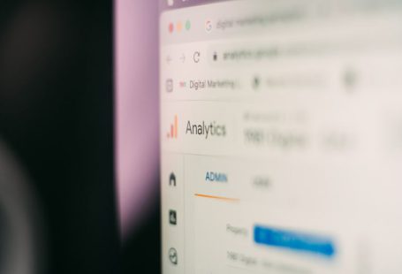 SEO Tips - a close up of a computer screen with a blurry background